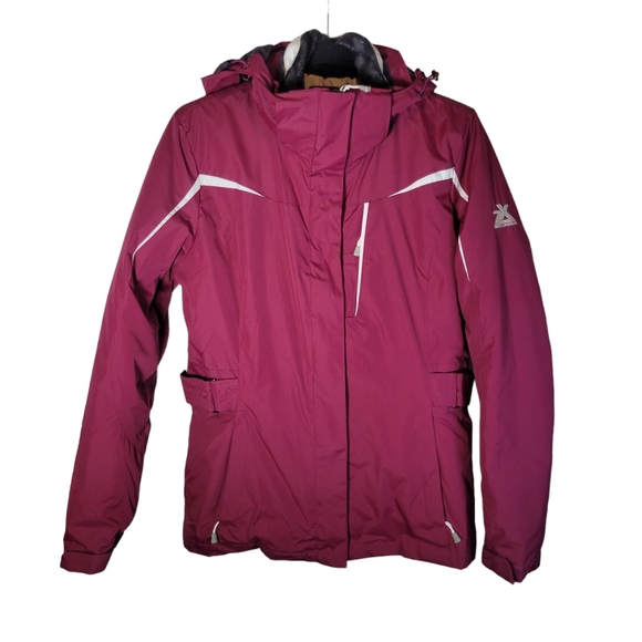 ZeroXposur maroon Berry 3 in 1 performance jacket Size Small NWT - Picture 1 of 12